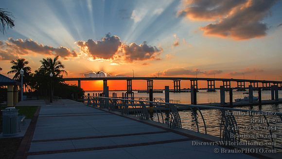 Caloosahatchee river Downtown Fort Myers Florida