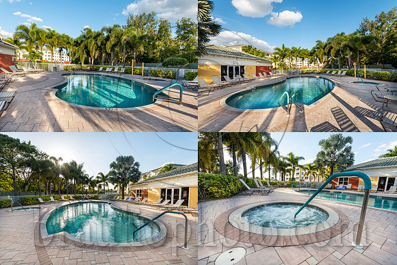 Pool Area Collage