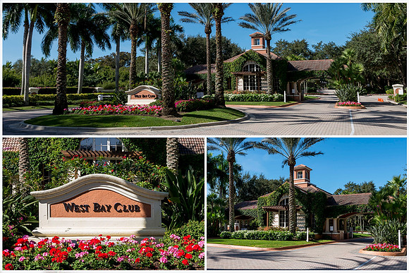 West Bay Club Entrance Collage
